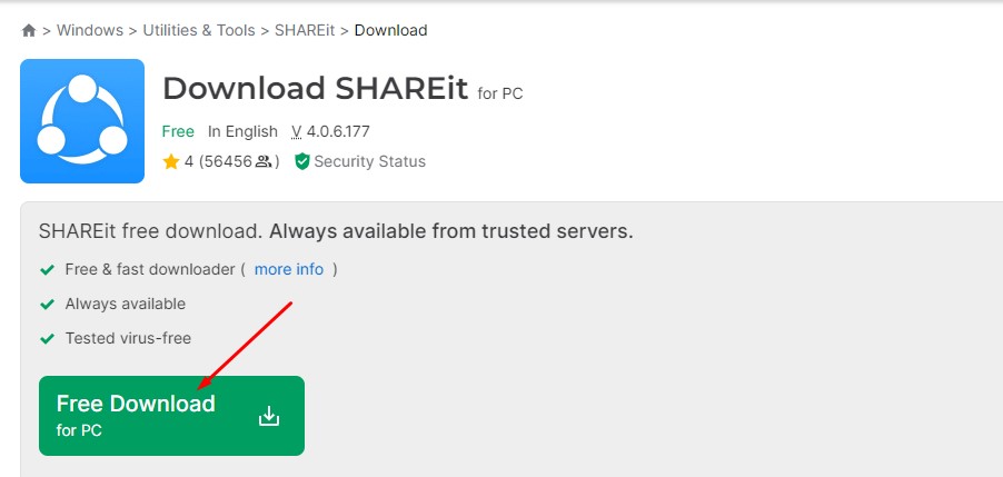 free download shareit for pc