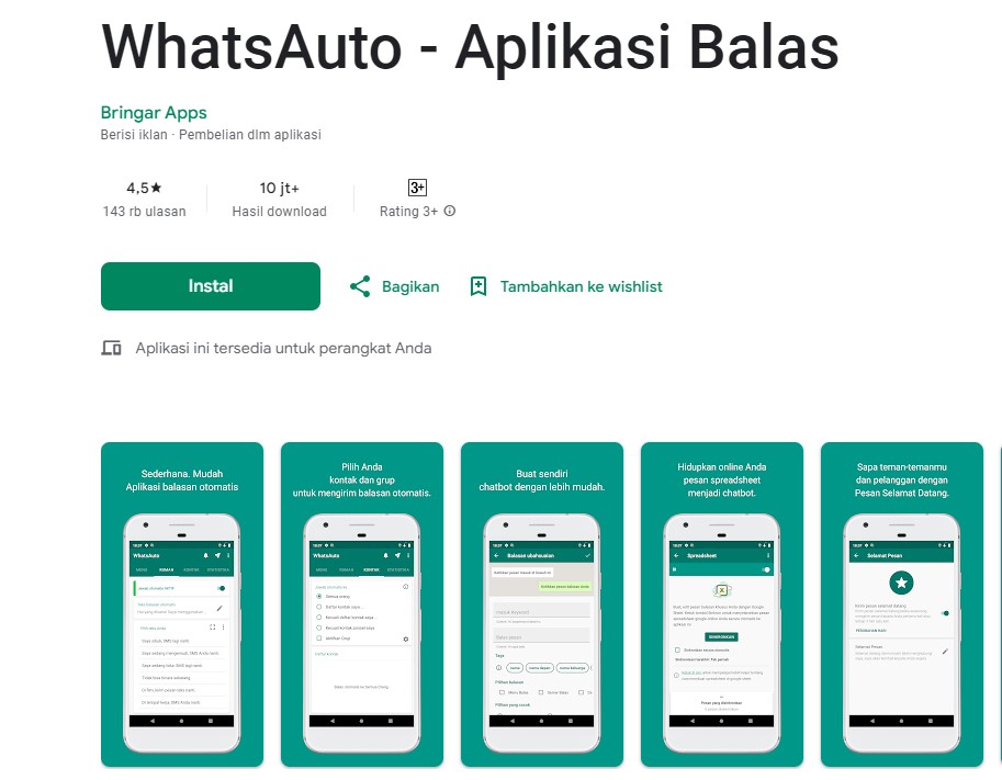 WhatsAuto Aplikasi Balas