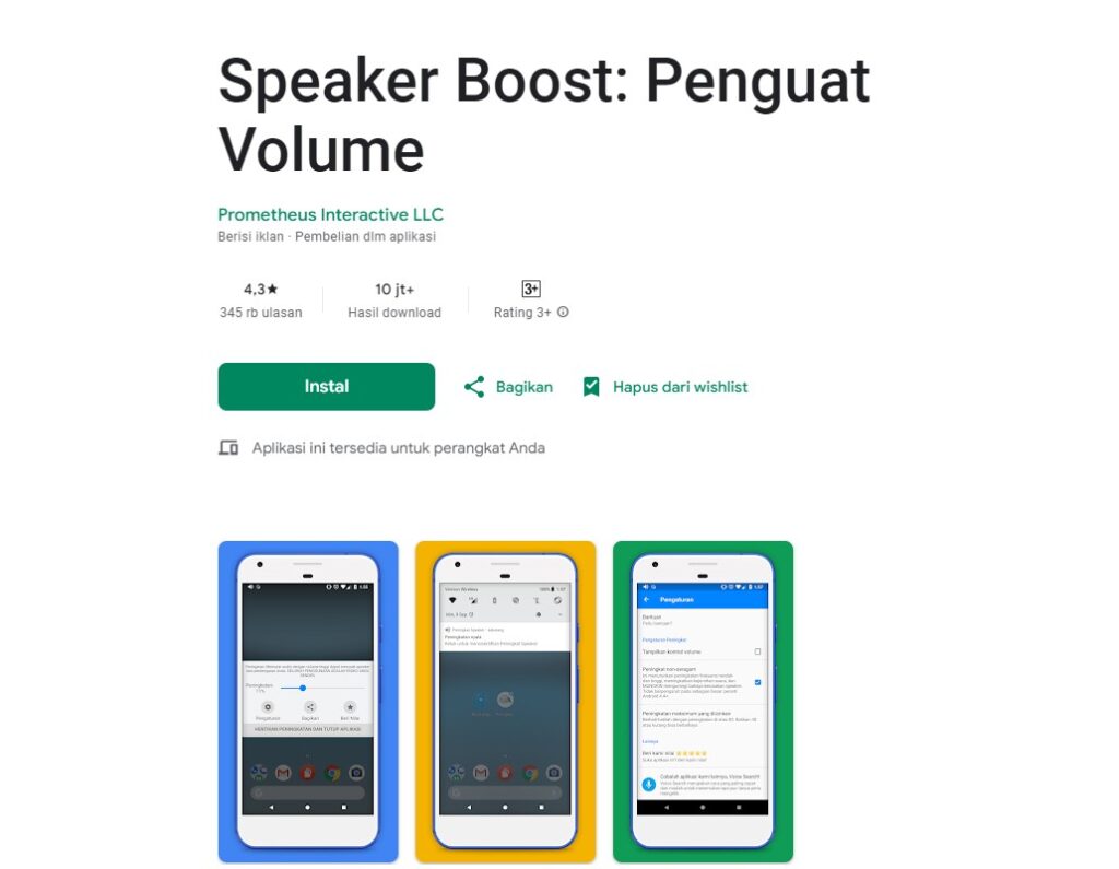 Speaker Boost Penguat Volume