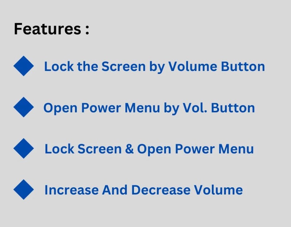 power button to volume