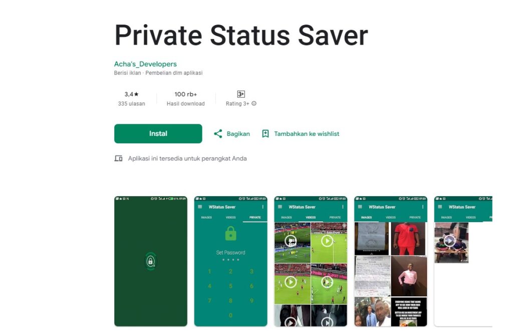 Private Status Saver